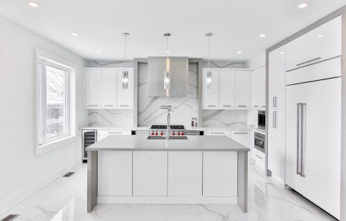 An example of customized cabinets.